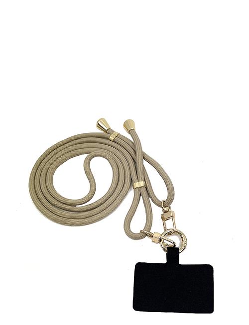Mobile Base Necklace Black Gold Pipol's Bazaar Beige