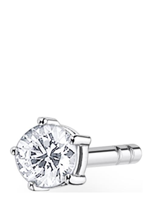 Single Ear Stud Small White St Thomas Sabo Silver