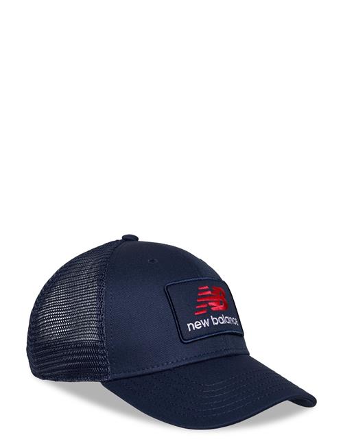 Stacked Patch Logo Trucker New Balance Navy