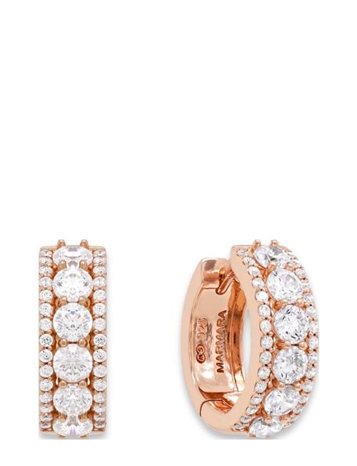 Goldplated Majestic Earrings Marmara Sterling Pink