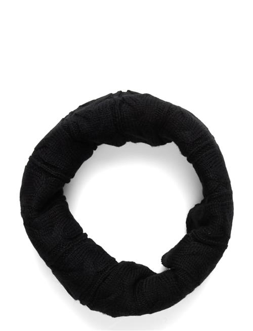 Cable Knit Neck Warmer Daily Sports Black