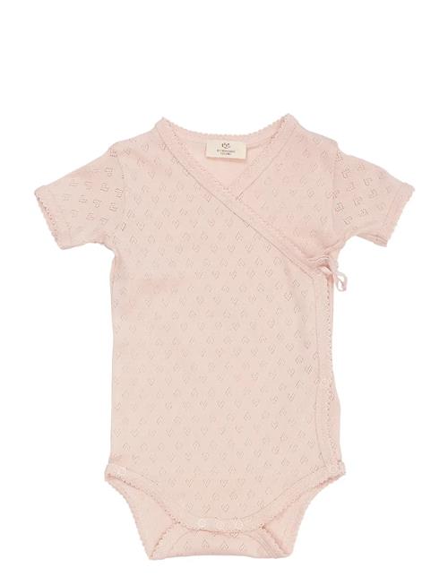 Pointelle Heart Crossover Body Ss Copenhagen Colors Pink