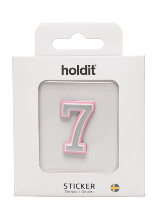 Sticker Number Holdit White