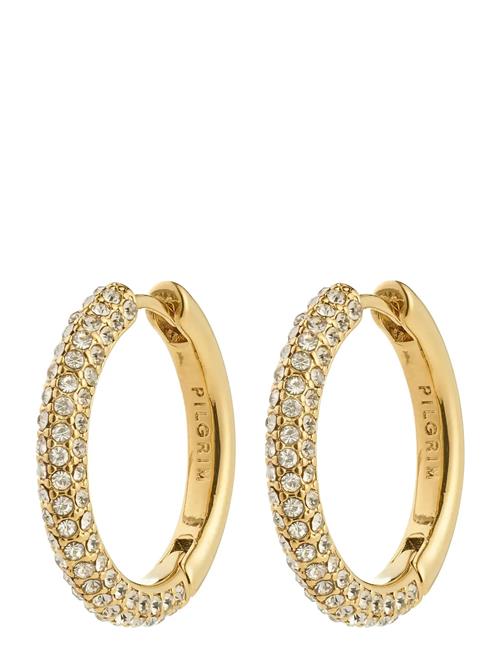 Tatum Large Hoops Gold-Plated Pilgrim Gold