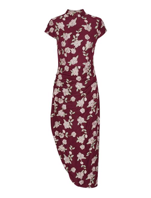 Mesh Asymmetric Dress ROTATE Birger Christensen Red