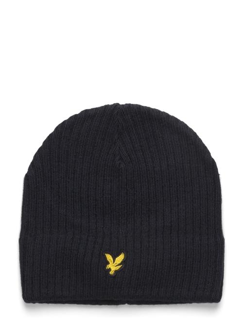 Knitted Ribbed Beanie Lyle & Scott Navy