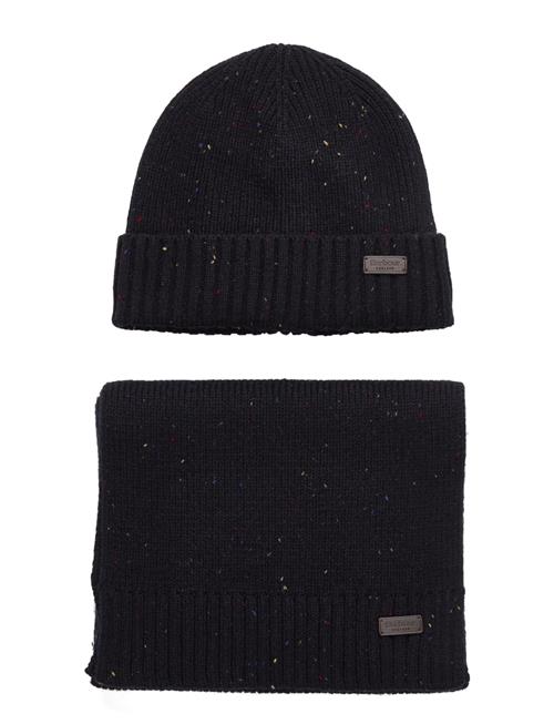 Barbour Car F Beanie/Scarf Gift Set Barbour Black