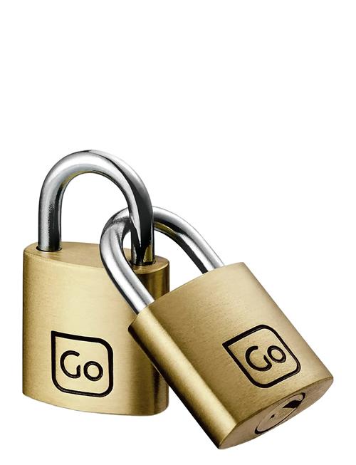 Brass Padlocks Twin Packs Go Travel Gold