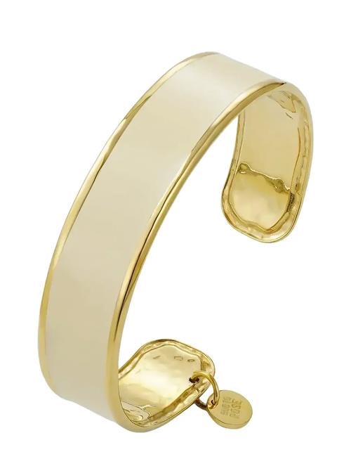 Envy Enamel Bangle Brown/Gold Bud To Rose Gold