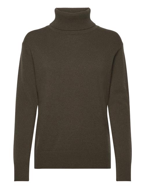 Rwlaica Cashmere Ls Roll Neck Rosemunde Green