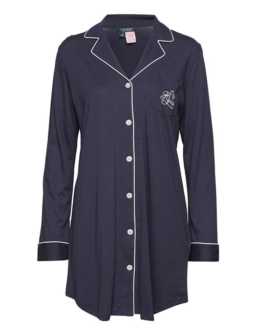 Lrl Hammond Knit Collar Sleepshirt Lauren Ralph Lauren Homewear Blue