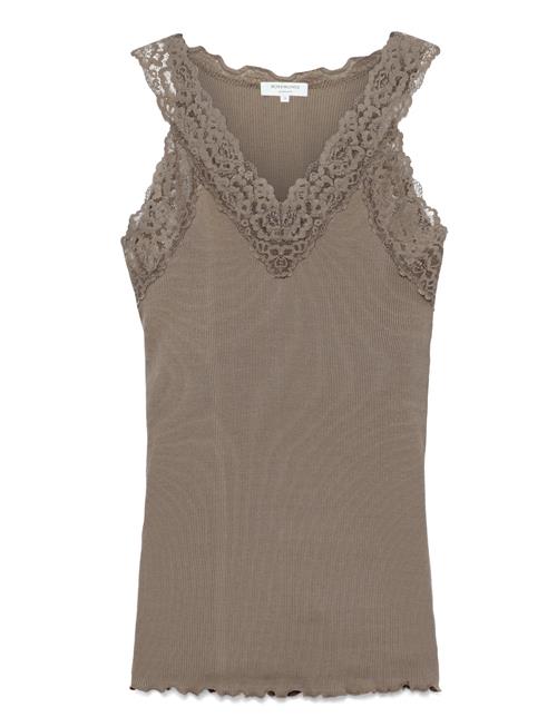 Rwbernadine Organic Sl Lace Top Rosemunde Brown
