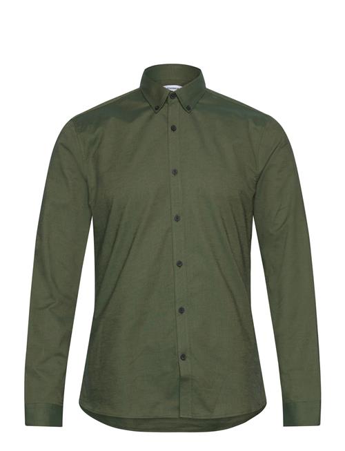 Yarn Dyed Oxford Superflex Shirt Lindbergh Khaki