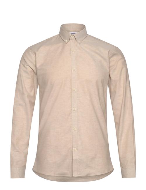 Se Yarn Dyed Oxford Superflex Shirt Lindbergh Cream ved Booztlet