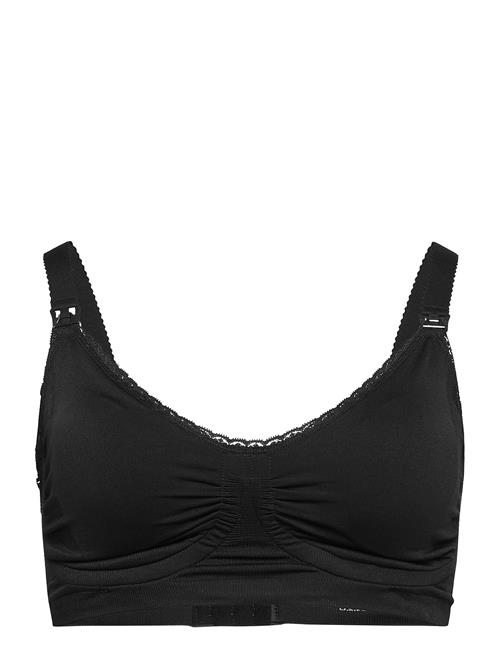 Maternity & Nursing Bra + Padded Carri-Gel Support Carriwell Black
