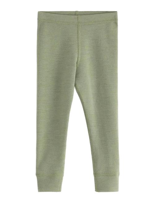 Leggings Wool Baby Solid Lindex Green