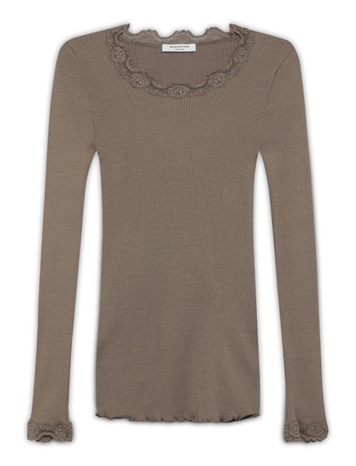 Silk T-Shirt W/ Lace Rosemunde Brown
