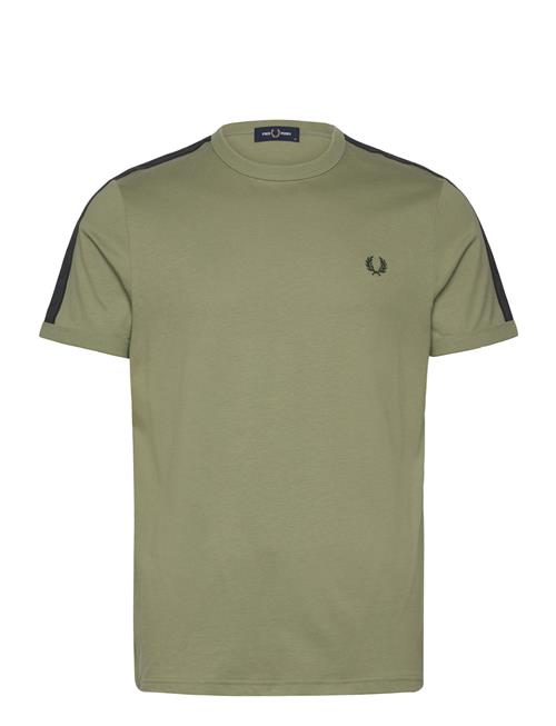 Contrast Tape Ringer Tee Fred Perry Khaki