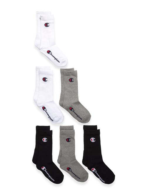 6Pk Crew Socks Champion Patterned