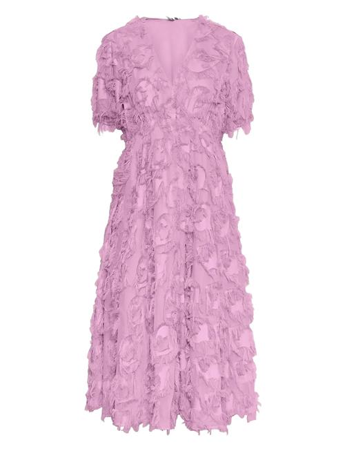 Yaspazylla 3/4 Midi Dress - Show YAS Pink