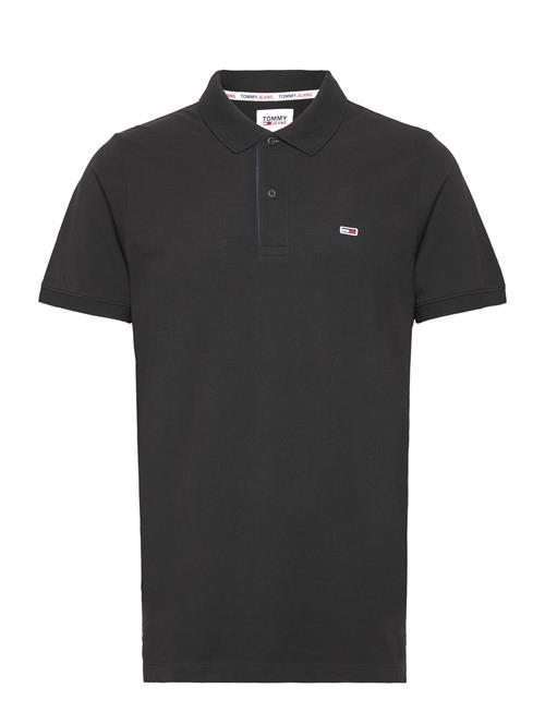 Tjm Slim Placket Polo Tommy Jeans Black