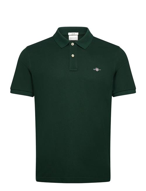 Slim Shield Ss Pique Polo GANT Khaki