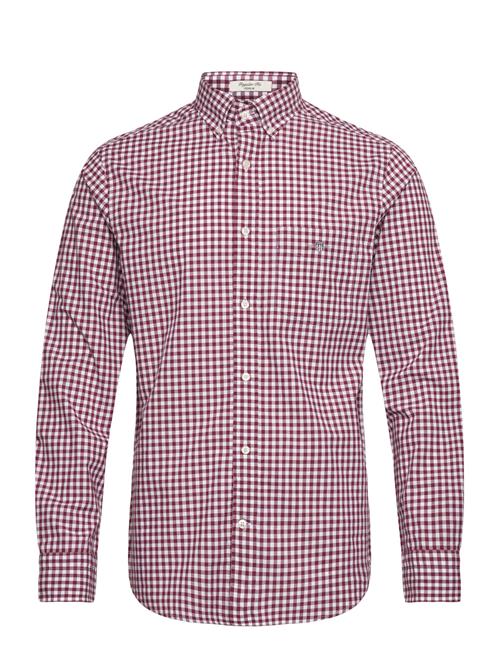 Reg Classic Poplin Gingham Shirt GANT Red