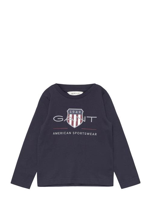 Archive Shield Ls T-Shirt GANT Blue