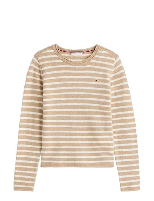 Soft Wool C-Nk Ls Sweater Tommy Hilfiger Beige
