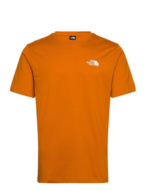 M Ss Simple Dome Tee The North Face Orange