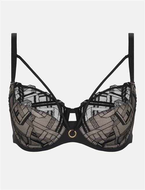 Graphic Support Covering Underwired Bra CHANTELLE Black