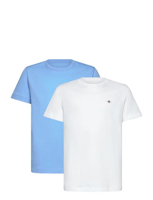 C-Neck T-Shirt 2-Pack GANT Patterned