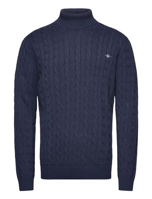 Cotton Cable Turtle Neck GANT Navy