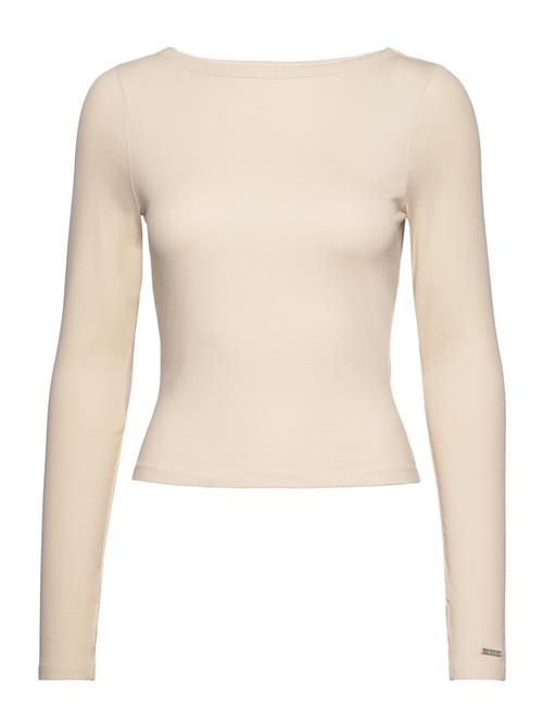 Ease Ribbed Long Sleeve Top Aim´n Cream