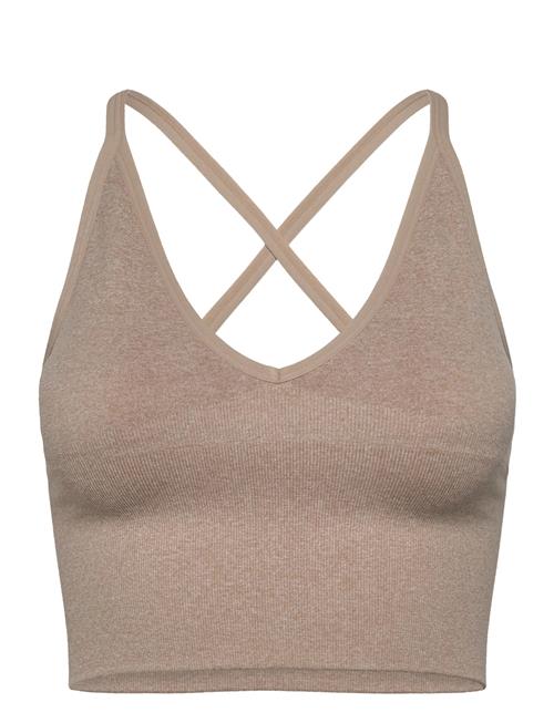 Shape Seamless Cross Back Bralette Aim´n Beige