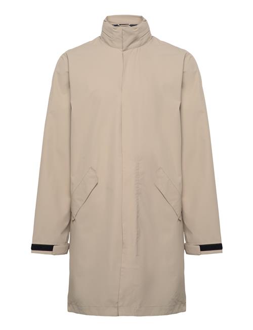 Rømø Lw Rain Long Jacket H2O Beige