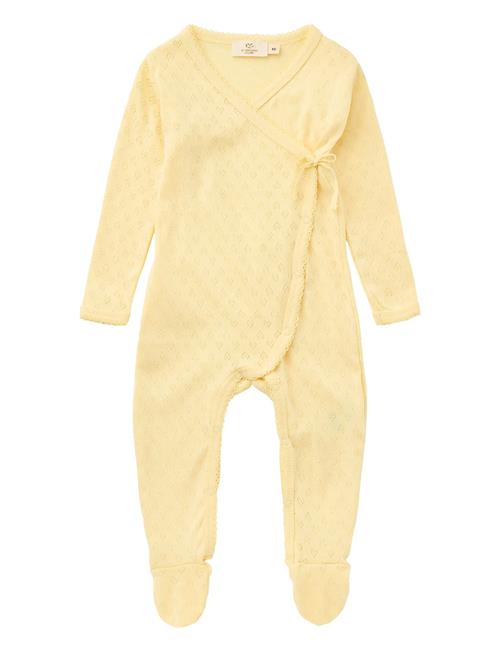 Pointelle Cross-Over Full Body Copenhagen Colors Yellow