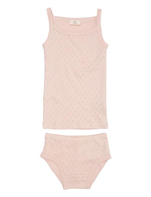 Pointelle Heart Underwear Set Copenhagen Colors Pink