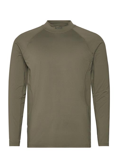Borg Mock Neck Ls T-Shirt Björn Borg Green
