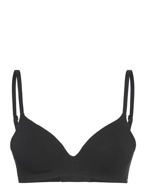 Core Wireless Plunge Bra Organic Basics Black