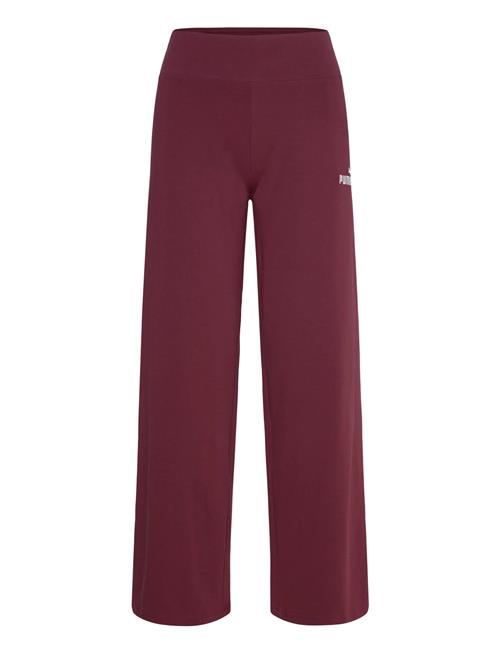 Ess Small No. 1 Logo High-Waist Straight Leggings PUMA Burgundy