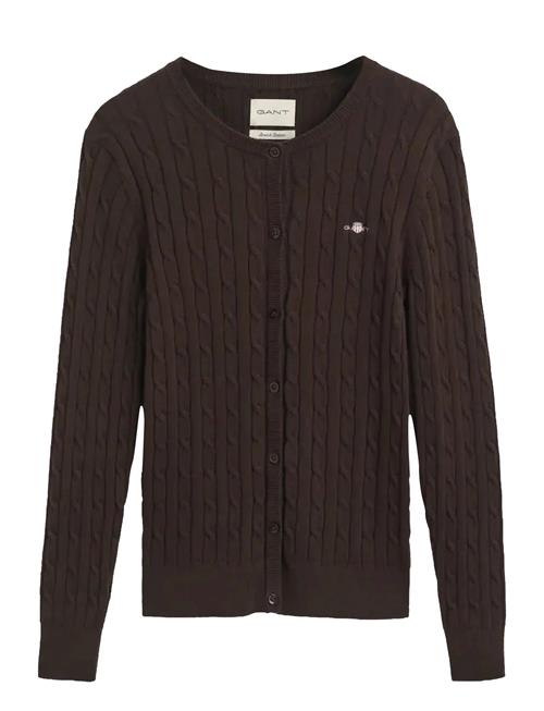 Stretch Cotton Cable Cardigan GANT Beige