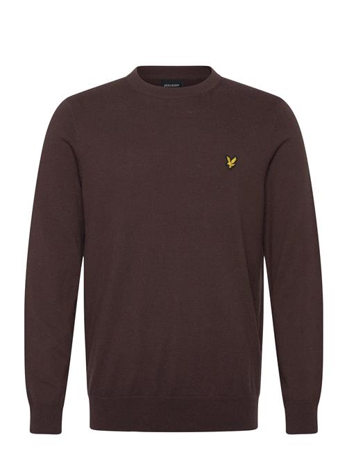 Cotton Merino Crew Neck Jumper Lyle & Scott Brown