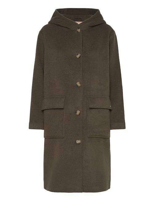 Mmkenya Hoodie Wool Coat MOS MOSH Khaki