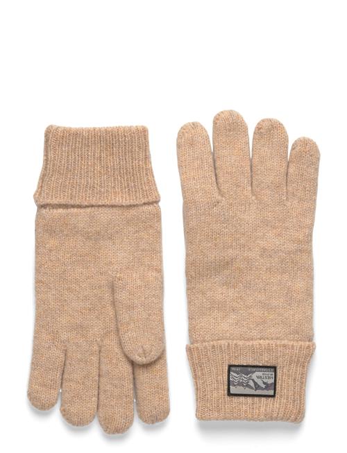 Raggwool Glove Brick Red Hestra Beige