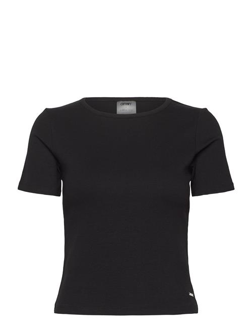 Ease Ribbed Short Sleeve Aim´n Black