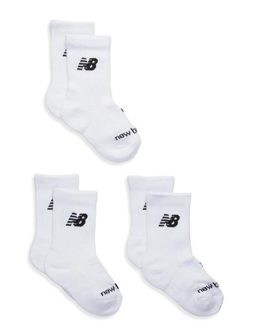 Youth Daily Essentials Cushion Crew Socks 3 Pack New Balance White