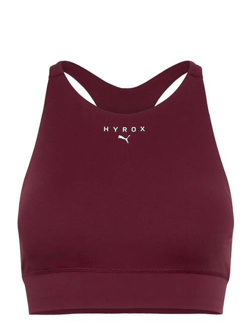 W Puma X Hyrox Shapeluxe High Neck Bra PUMA Burgundy