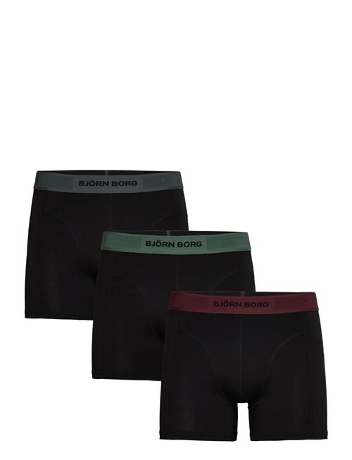 Organic Cotton Stretch Boxer 3P Björn Borg Black