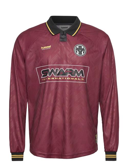 Hmlloose Bay Soccer Jersey L/S Hummel Burgundy